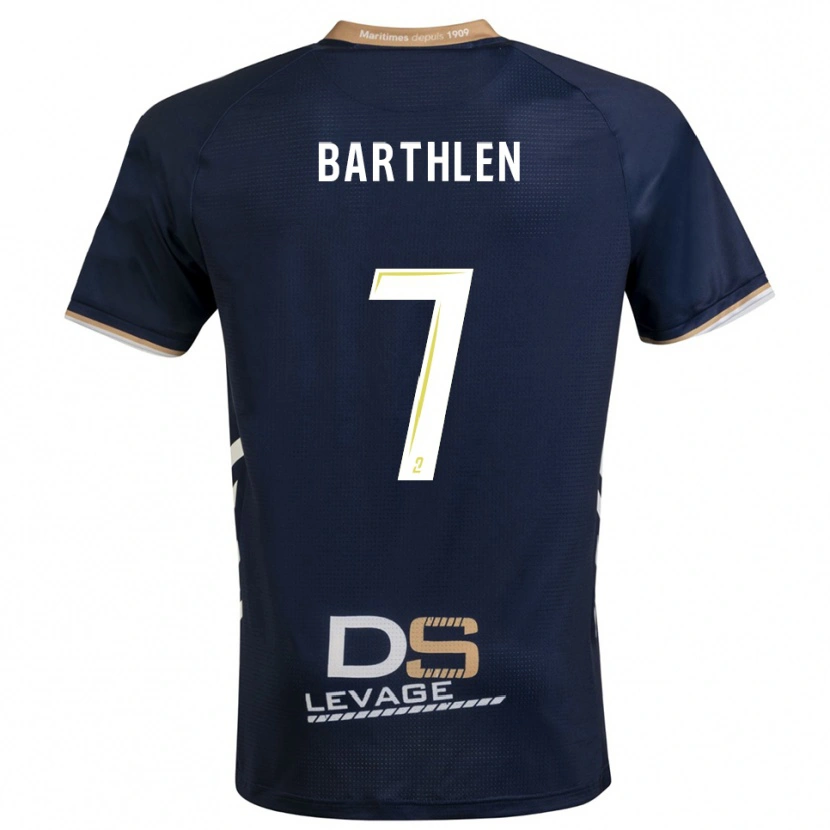 Danxen Kid Léo Barthlen #7 Navy Gold Home Jersey 2025/26 T-Shirt