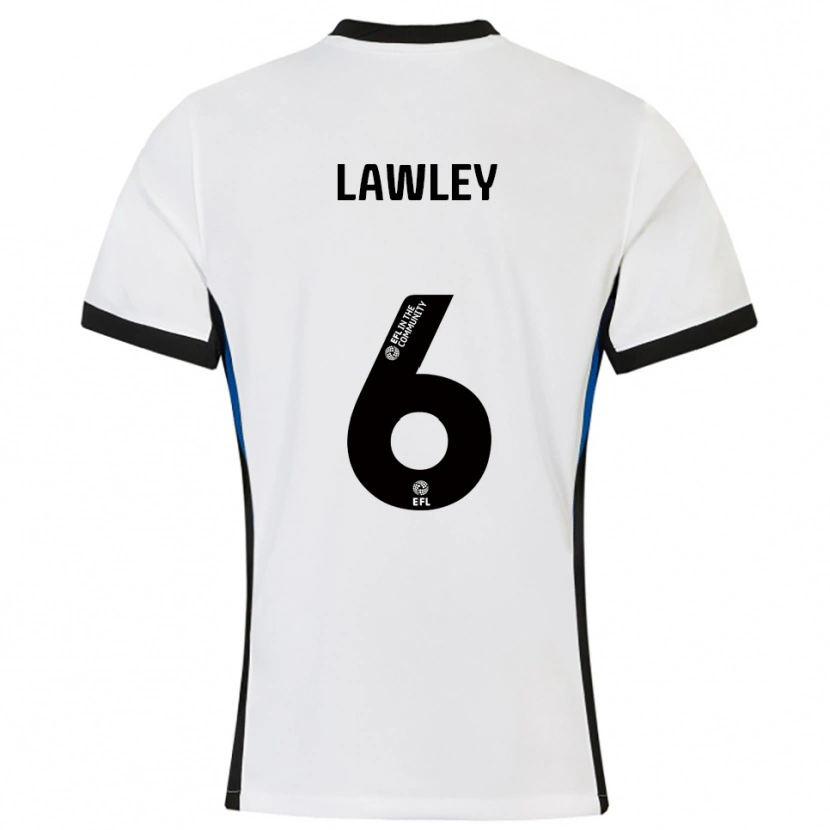 Danxen Kid Gemma Lawley #6 White Blue Away Jersey 2025/26 T-Shirt