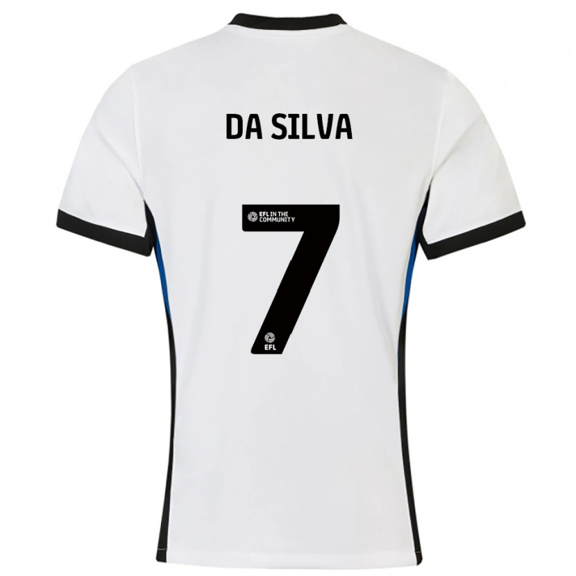 Danxen Kid Alezandro Da Silva #7 White Blue Away Jersey 2025/26 T-Shirt