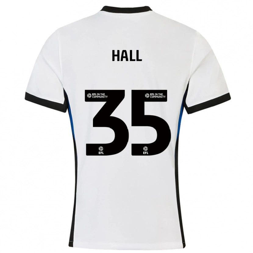Danxen Kid George Hall #35 White Blue Away Jersey 2025/26 T-Shirt