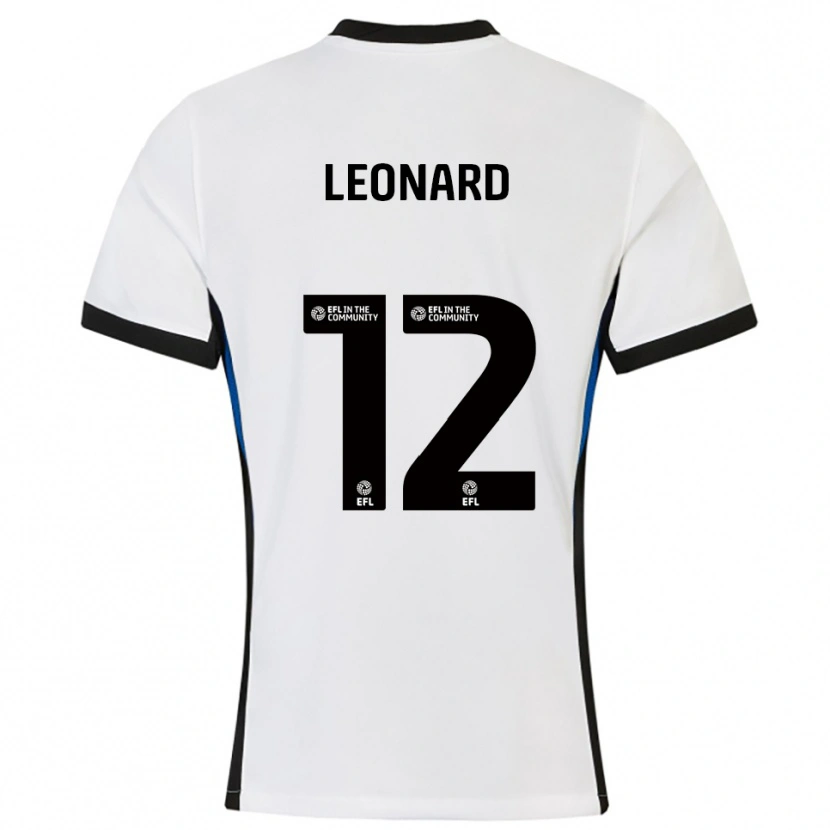Danxen Kid Marc Leonard #12 White Blue Away Jersey 2025/26 T-Shirt