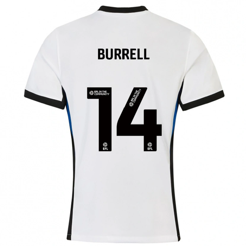 Danxen Kid Billy Burrell #14 White Blue Away Jersey 2025/26 T-Shirt