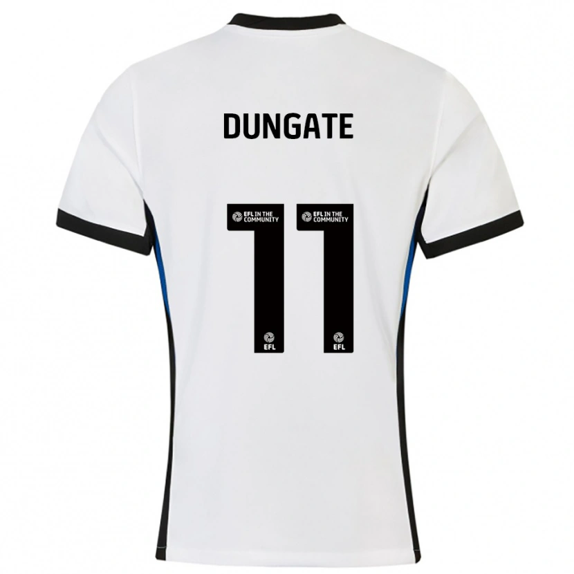 Danxen Kid Katie Dungate #11 White Blue Away Jersey 2025/26 T-Shirt