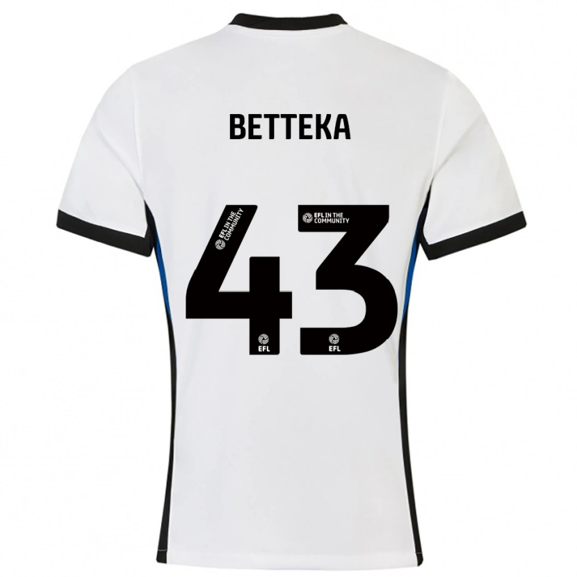 Danxen Kid Zaid Betteka #43 White Blue Away Jersey 2025/26 T-Shirt