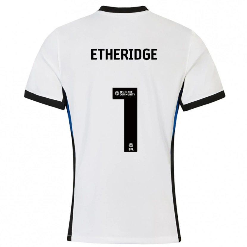 Danxen Kid Neil Etheridge #1 White Blue Away Jersey 2025/26 T-Shirt