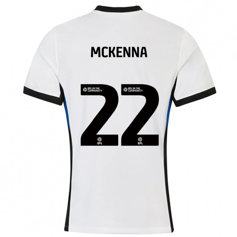 Danxen Kid Rebecca Mckenna #22 White Blue Away Jersey 2025/26 T-Shirt