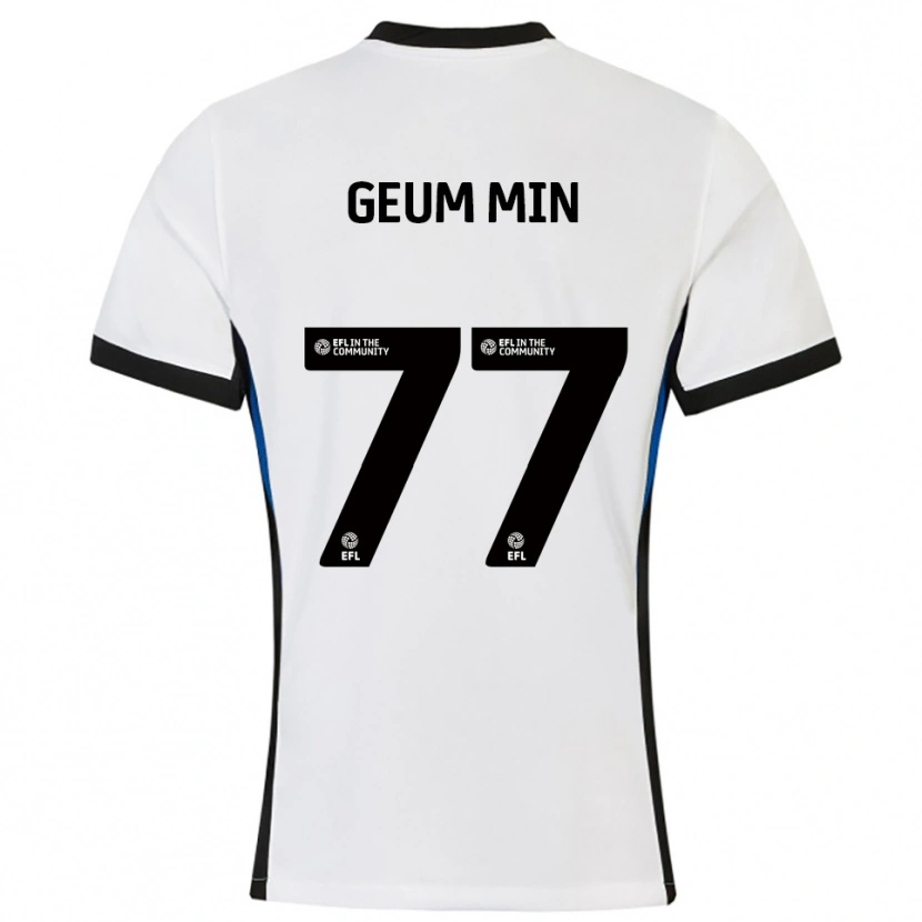 Danxen Kid Lee Geum-Min #77 White Blue Away Jersey 2025/26 T-Shirt