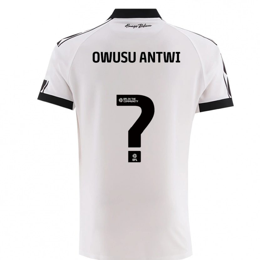 Danxen Kid Filbert Owusu-Antwi #0 White Black Away Jersey 2025/26 T-Shirt