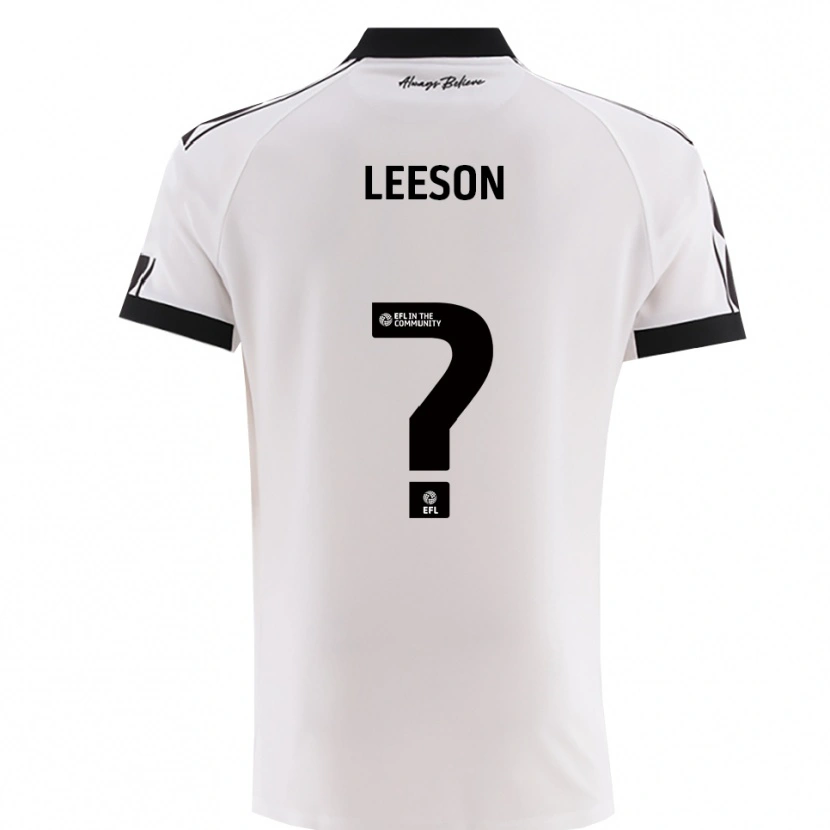 Danxen Kid Harry Leeson #0 White Black Away Jersey 2025/26 T-Shirt