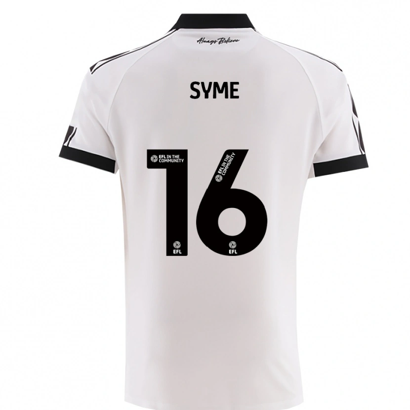 Danxen Kid Emily Syme #16 White Black Away Jersey 2025/26 T-Shirt