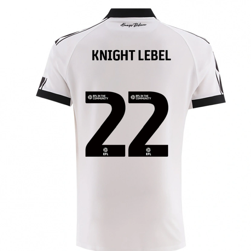 Danxen Kid Jamie Knight-Lebel #22 White Black Away Jersey 2025/26 T-Shirt