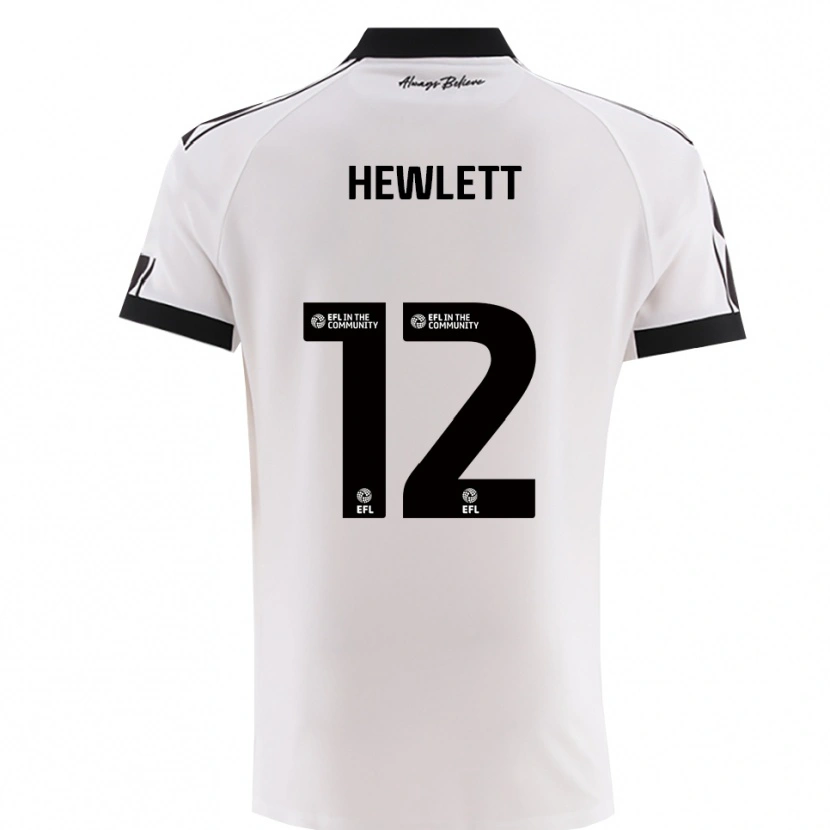 Danxen Kid Callum Hewlett #12 White Black Away Jersey 2025/26 T-Shirt