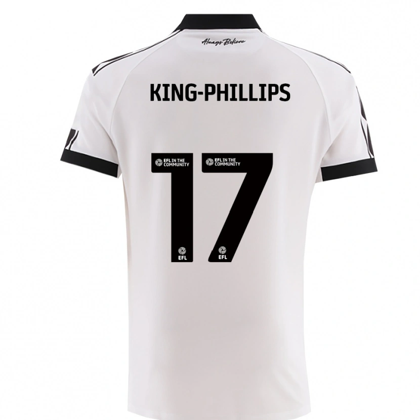 Danxen Kid Zac King-Phillips #17 White Black Away Jersey 2025/26 T-Shirt