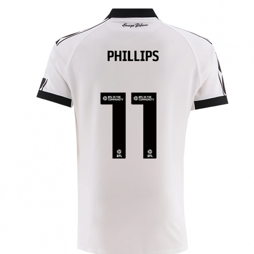 Danxen Kid Billy Phillips #11 White Black Away Jersey 2025/26 T-Shirt