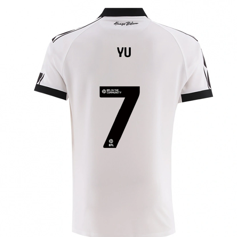 Danxen Kid Yu Hirakawa #7 White Black Away Jersey 2025/26 T-Shirt
