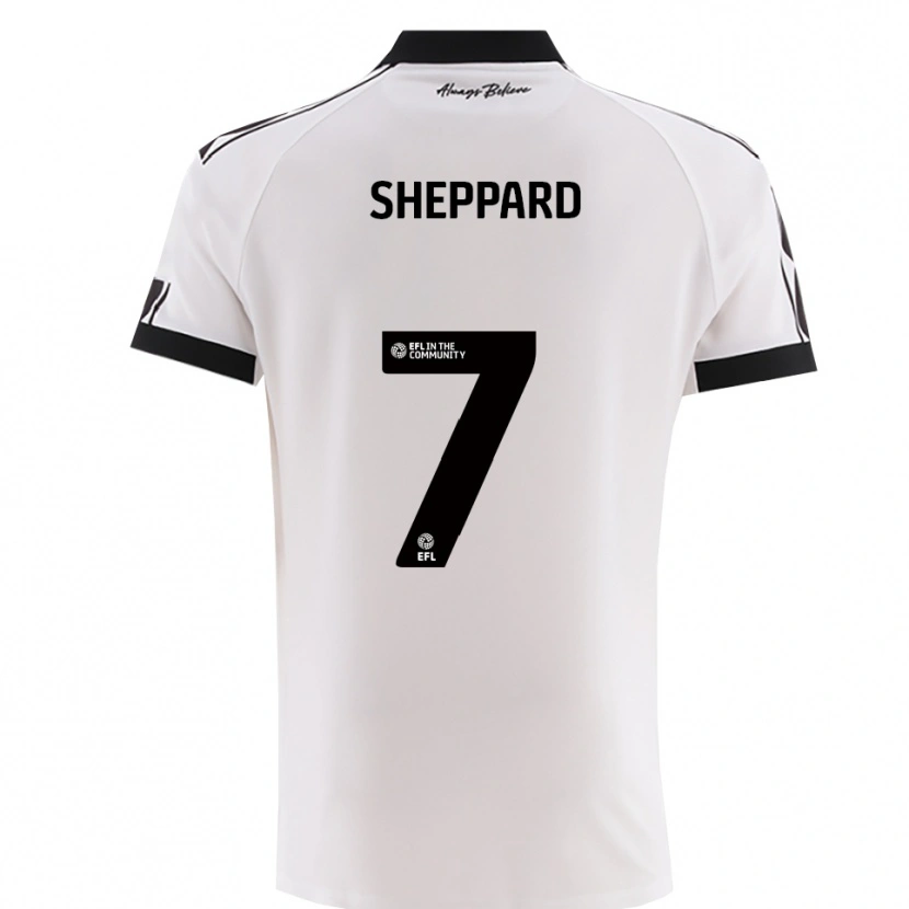 Danxen Kid Ruebin Sheppard #7 White Black Away Jersey 2025/26 T-Shirt