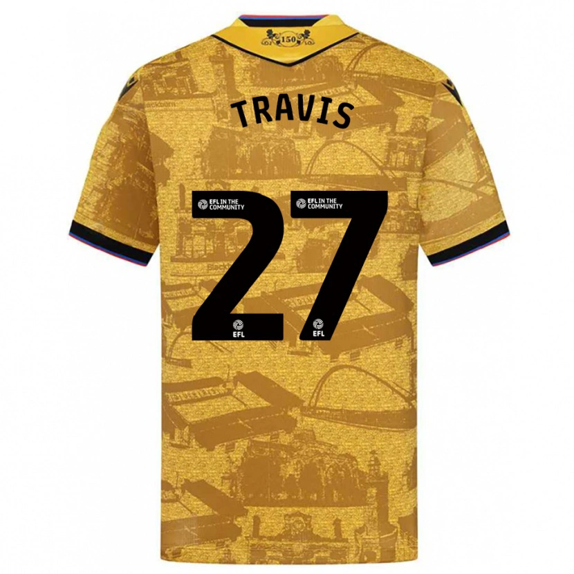 Danxen Kid Lewis Travis #27 Gold Black Away Jersey 2025/26 T-Shirt