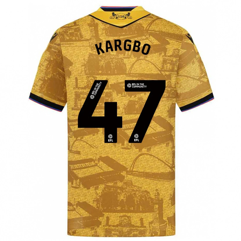 Danxen Kid Augustus Kargbo #47 Gold Black Away Jersey 2025/26 T-Shirt