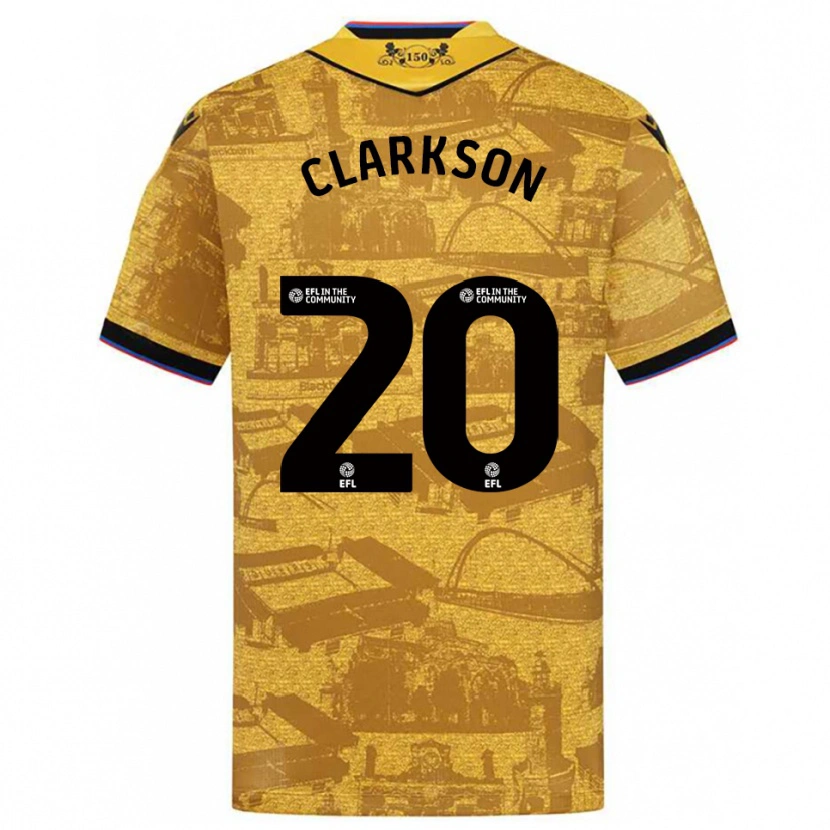 Danxen Kid Eve Clarkson #20 Gold Black Away Jersey 2025/26 T-Shirt