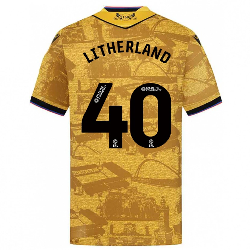 Danxen Kid Matty Litherland #40 Gold Black Away Jersey 2025/26 T-Shirt
