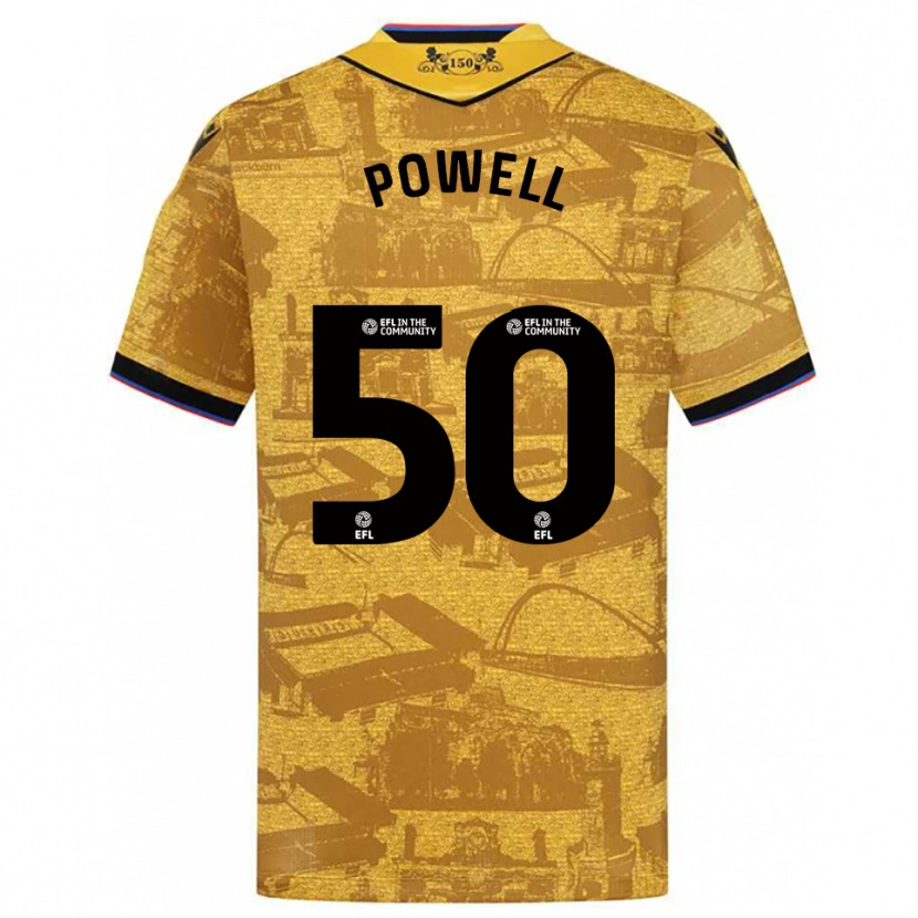 Danxen Kid Brandon Powell #50 Gold Black Away Jersey 2025/26 T-Shirt