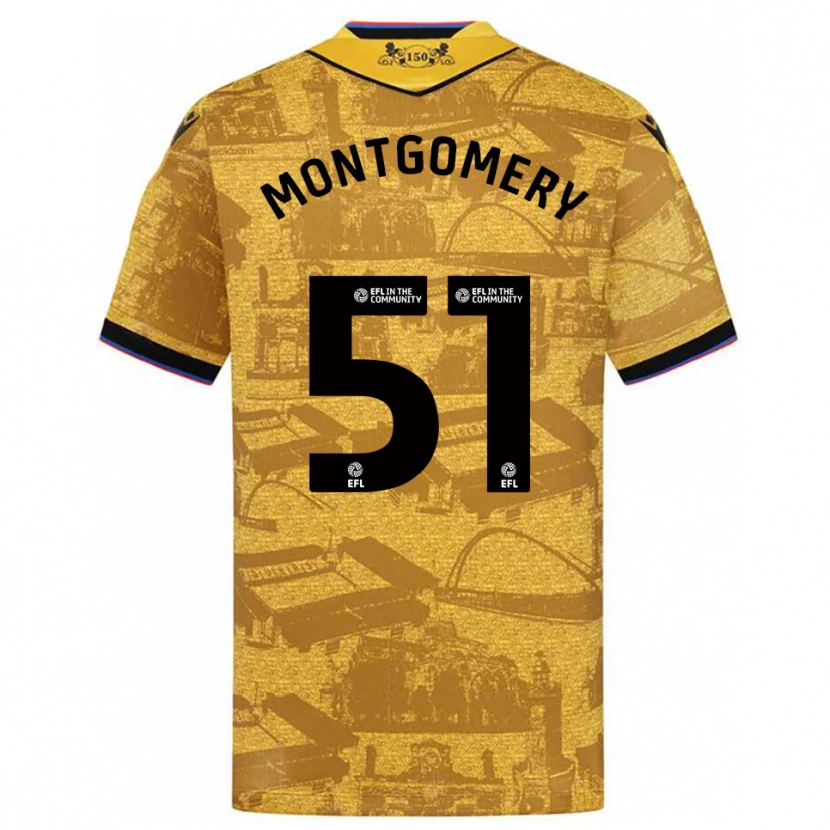 Danxen Kid Kristi Montgomery #51 Gold Black Away Jersey 2025/26 T-Shirt