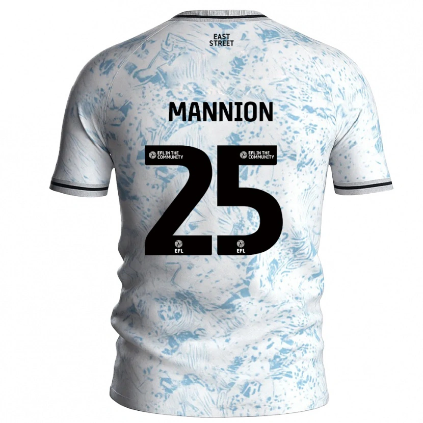 Danxen Kid Will Mannion #25 White Sky Blue Away Jersey 2025/26 T-Shirt