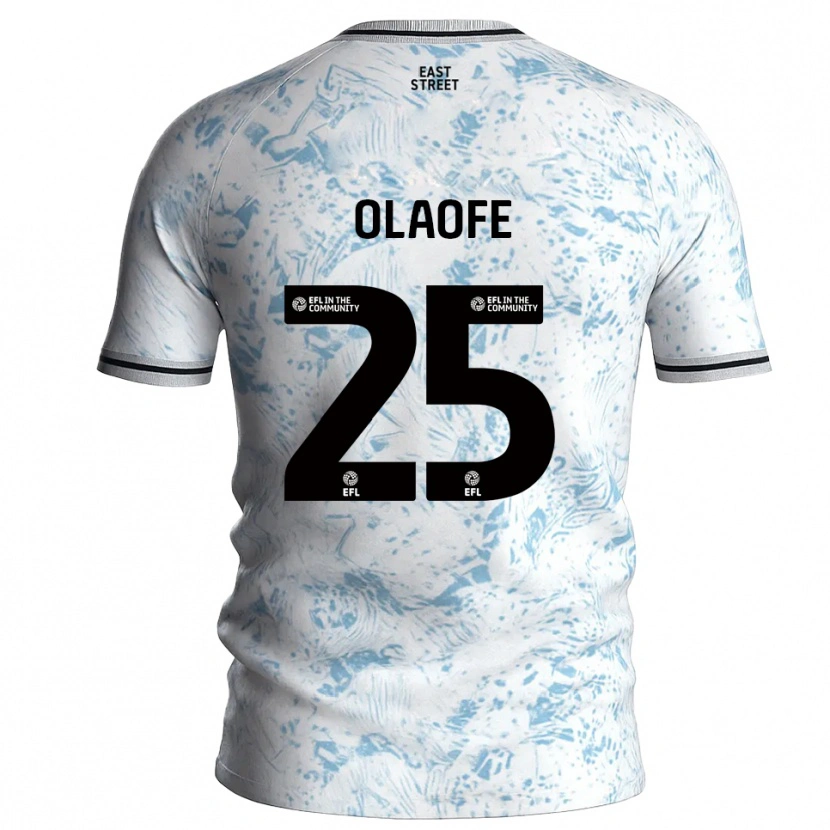 Danxen Kid Tanto Olaofe #25 White Sky Blue Away Jersey 2025/26 T-Shirt