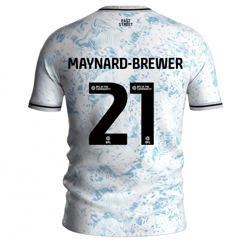 Danxen Kid Ashley Maynard-Brewer #21 White Sky Blue Away Jersey 2025/26 T-Shirt