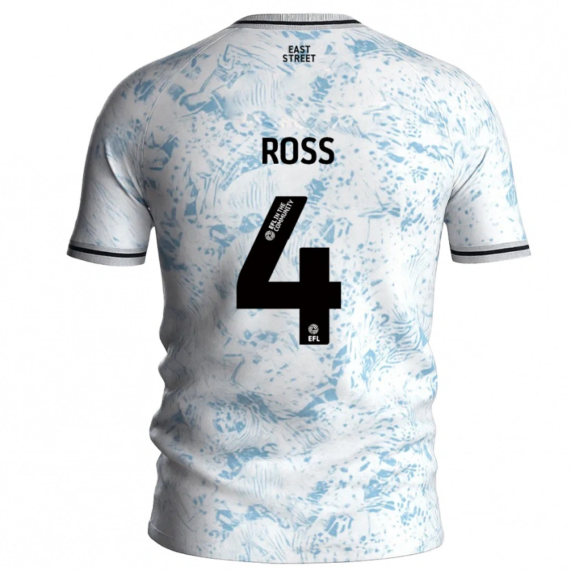 Danxen Kid Mia Ross #4 White Sky Blue Away Jersey 2025/26 T-Shirt