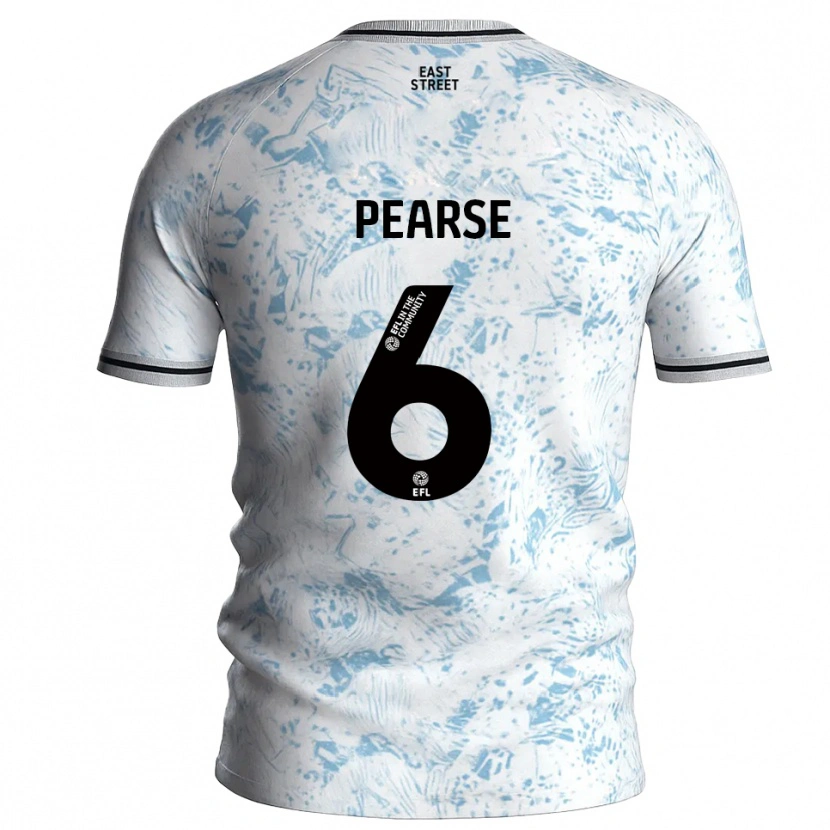 Danxen Kid Gracie Pearse #6 White Sky Blue Away Jersey 2025/26 T-Shirt