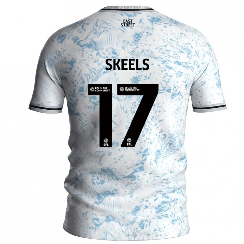 Danxen Kid Kiera Skeels #17 White Sky Blue Away Jersey 2025/26 T-Shirt