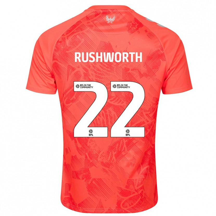 Danxen Kid Carl Rushworth #22 Orange White Away Jersey 2025/26 T-Shirt