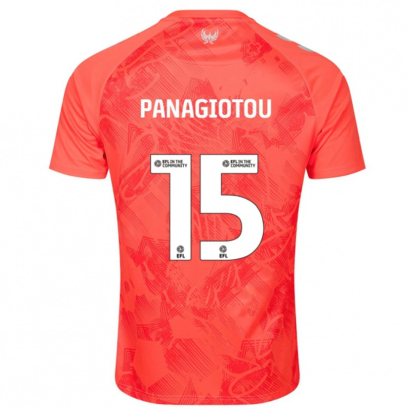Danxen Kid Constantine Panagiotou #15 Orange White Away Jersey 2025/26 T-Shirt