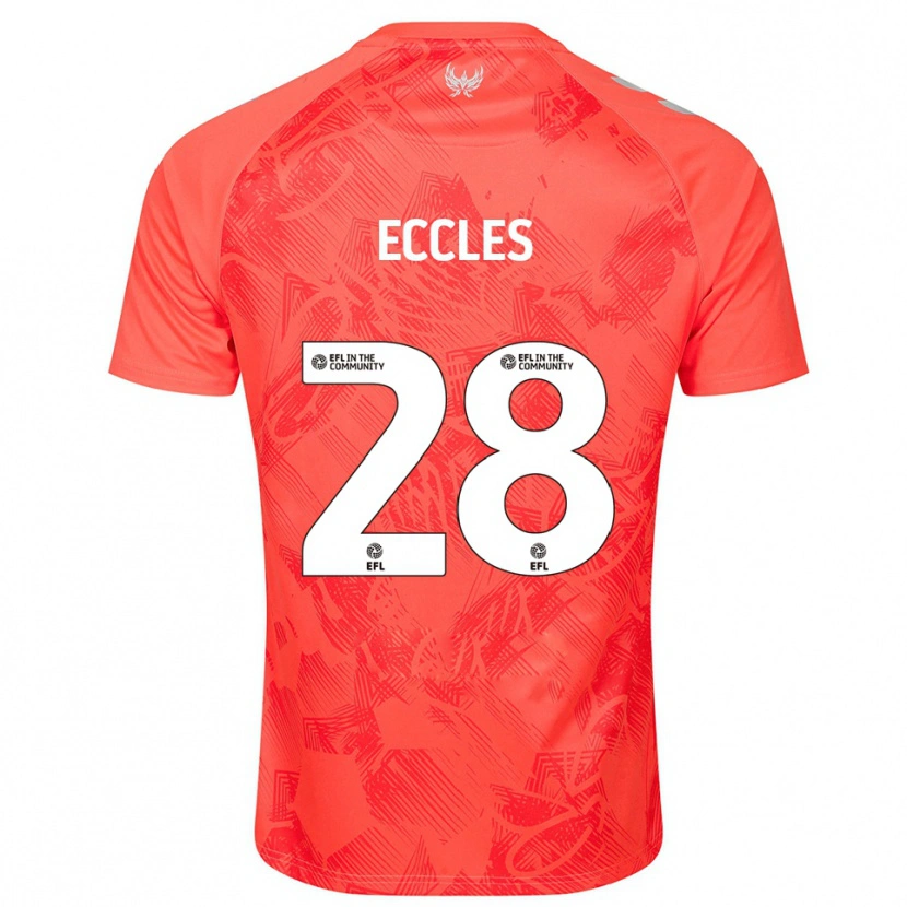 Danxen Kid Josh Eccles #28 Orange White Away Jersey 2025/26 T-Shirt