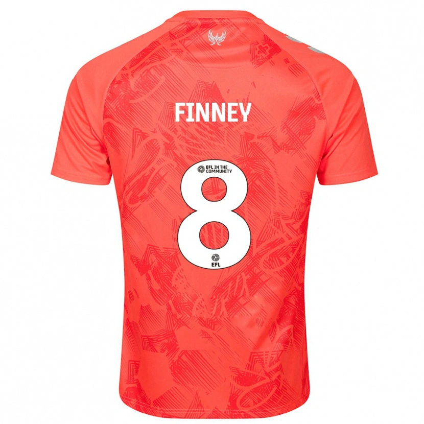 Danxen Kid Charlie Finney #8 Orange White Away Jersey 2025/26 T-Shirt
