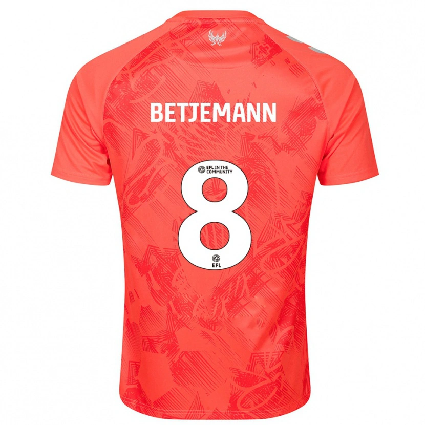 Danxen Kid Elliot Betjemann #8 Orange White Away Jersey 2025/26 T-Shirt