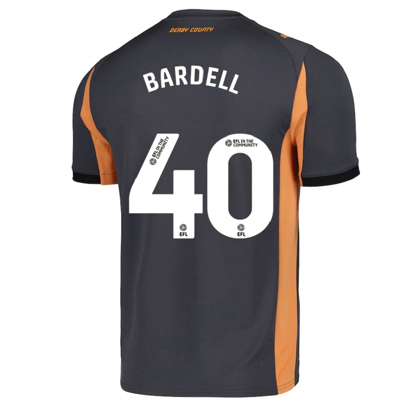 Danxen Kid Max Bardell #40 Gray Orange Black Away Jersey 2025/26 T-Shirt