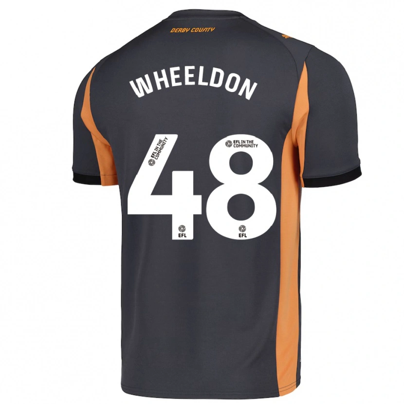 Danxen Kid Lennon Wheeldon #48 Gray Orange Black Away Jersey 2025/26 T-Shirt