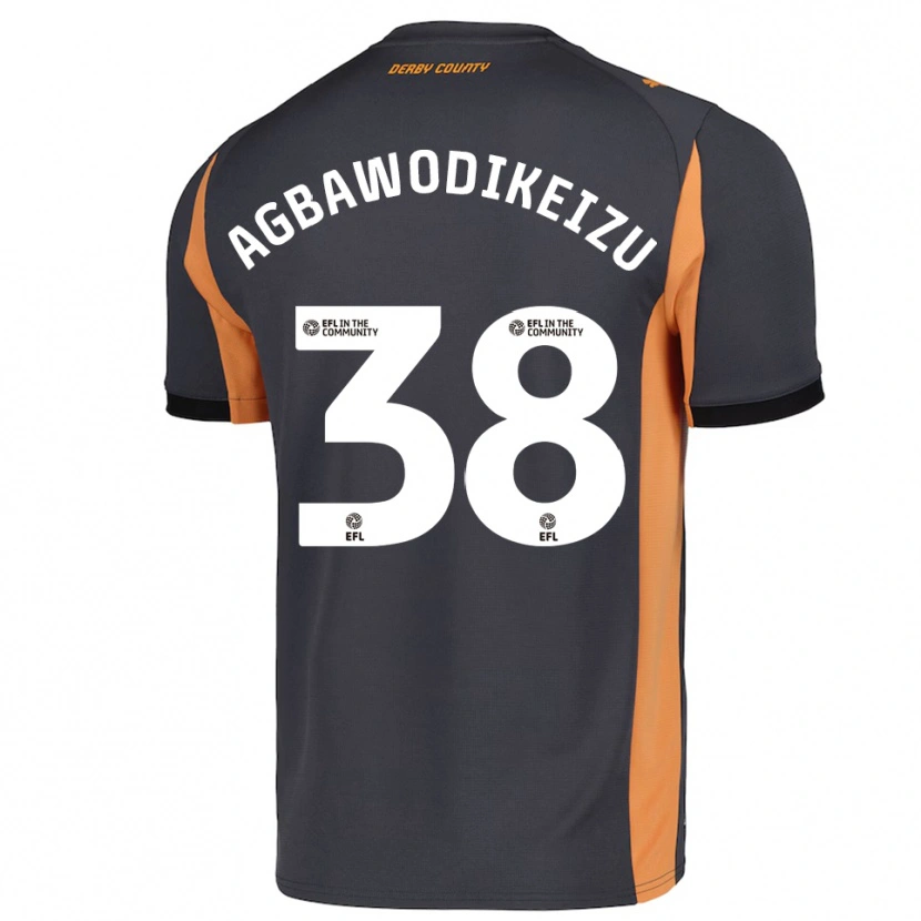 Danxen Kid Charles Ebuka Agbawodikeizu #38 Gray Orange Black Away Jersey 2025/26 T-Shirt