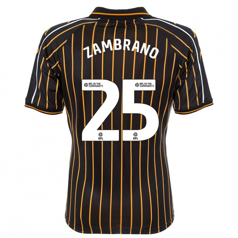 Danxen Kid Óscar Zambrano #25 White Black Away Jersey 2025/26 T-Shirt
