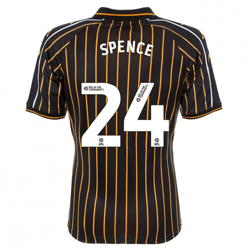 Danxen Kid Emily Spence #24 White Black Away Jersey 2025/26 T-Shirt