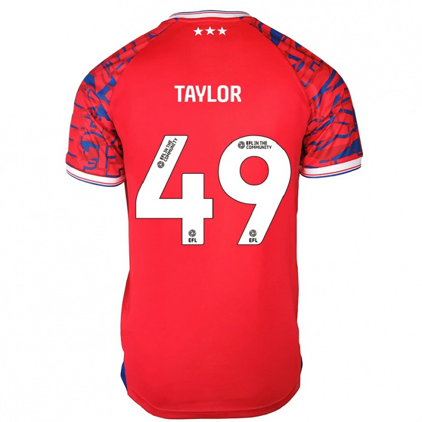 Danxen Kid Tom Taylor #49 Red Blue Away Jersey 2025/26 T-Shirt