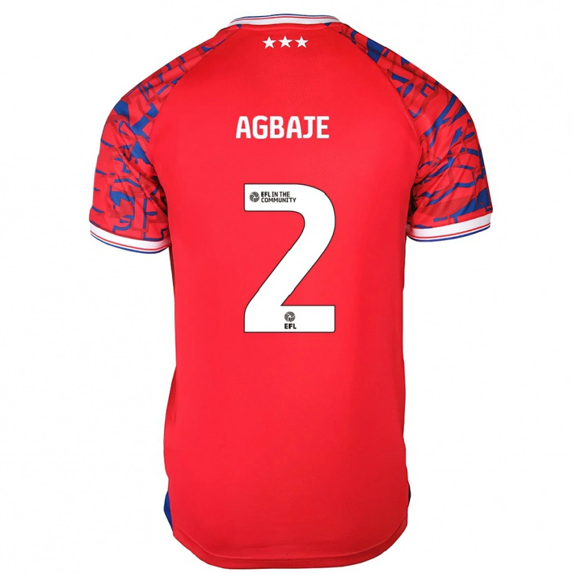 Danxen Kid Edwin Agbaje #2 Red Blue Away Jersey 2025/26 T-Shirt