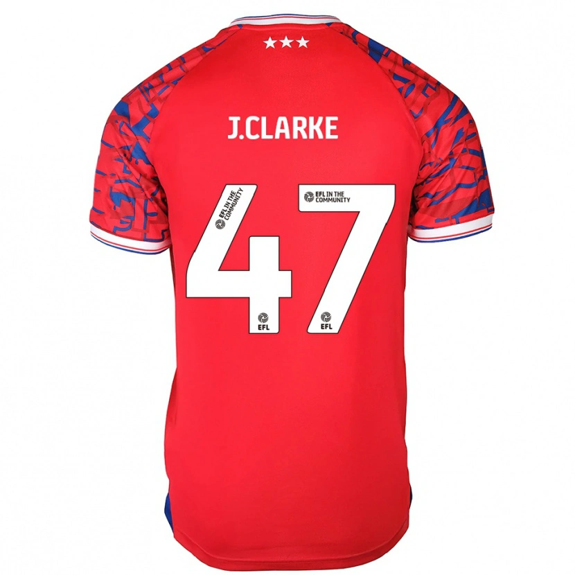 Danxen Kid Jack Clarke #47 Red Blue Away Jersey 2025/26 T-Shirt