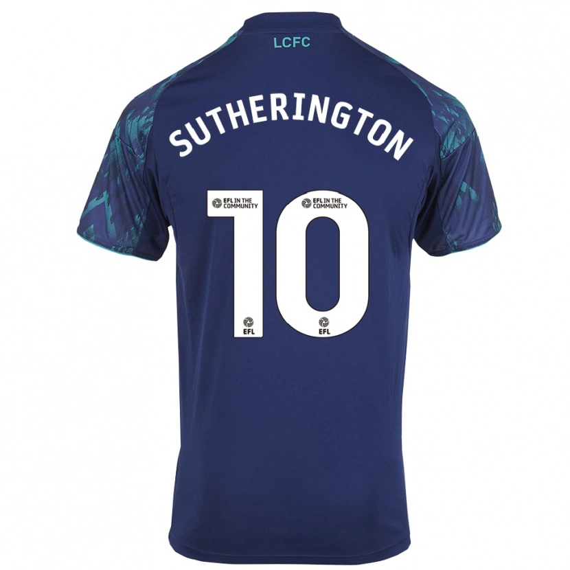 Danxen Kid Harry Sutherington #10 Navy Green White Away Jersey 2025/26 T-Shirt