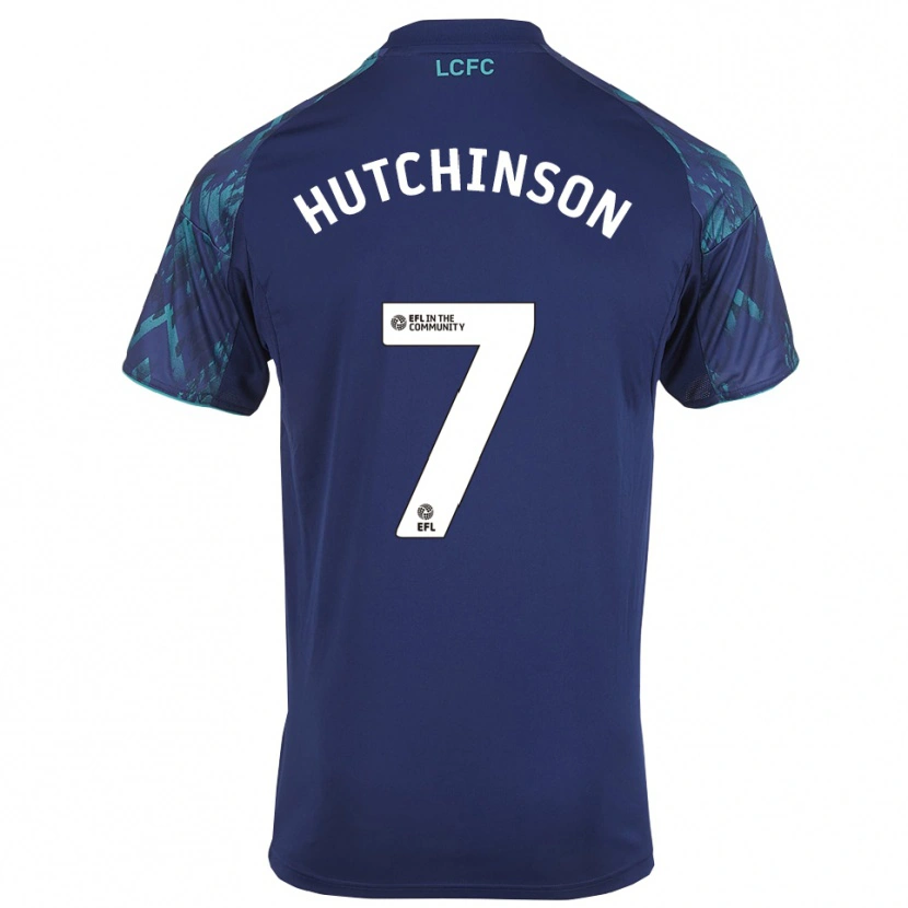 Danxen Kid Lorenz Hutchinson #7 Navy Green White Away Jersey 2025/26 T-Shirt