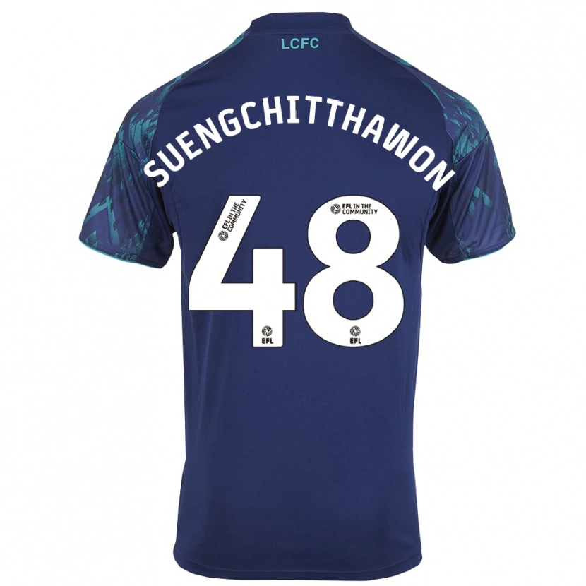 Danxen Kid Thanawat Suengchitthawon #48 Navy Green White Away Jersey 2025/26 T-Shirt