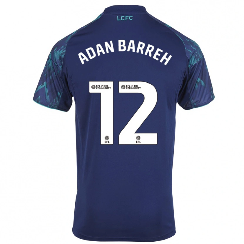 Danxen Kid Hassan Adan Barreh #12 Navy Green White Away Jersey 2025/26 T-Shirt