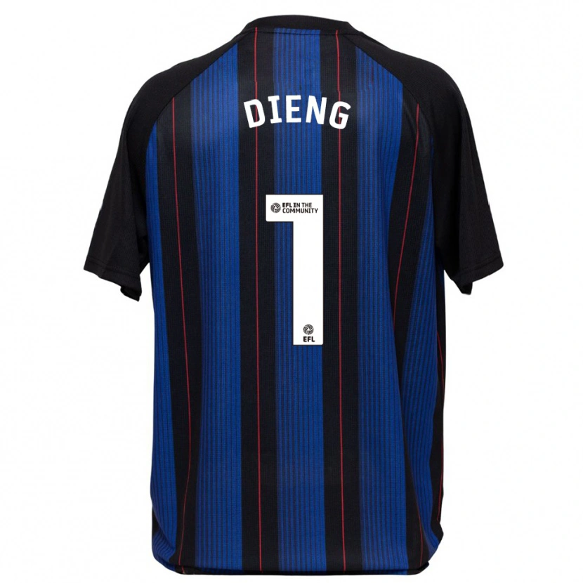 Danxen Kid Seny Dieng #1 Blue Black Away Jersey 2025/26 T-Shirt